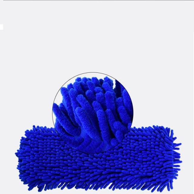 Chiffons de remplacement pour vadrouille en microfibre bleue Chenille - JUHAO