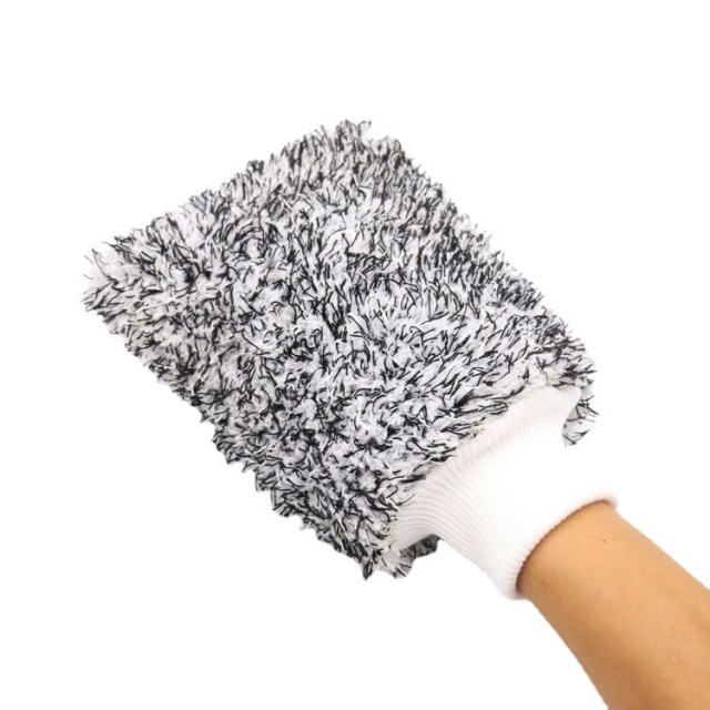 Yumuşak Araba Bakımı Mikrofiber Emici Peluş Temizleme Eldivenleri - Juhao
