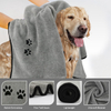 Toalla de secado de lana de coral de microfibra para perros y gatos - JUHAO