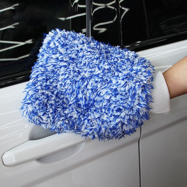 Yumuşak Araba Bakımı Mikrofiber Emici Peluş Temizleme Eldivenleri - Juhao