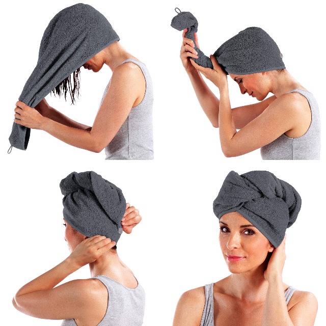 Serviette cheveux secs super absorbante - JUHAO