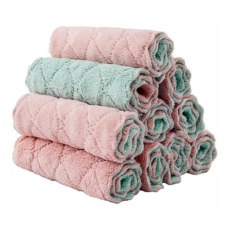 مناديل تنظيف المطبخ من الألياف الدقيقة المرجانية المخملية - JUHAO