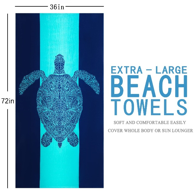  Serviette de plage en microfibre absorbante et anti-sable de haute qualit&eacute; - JUHAO