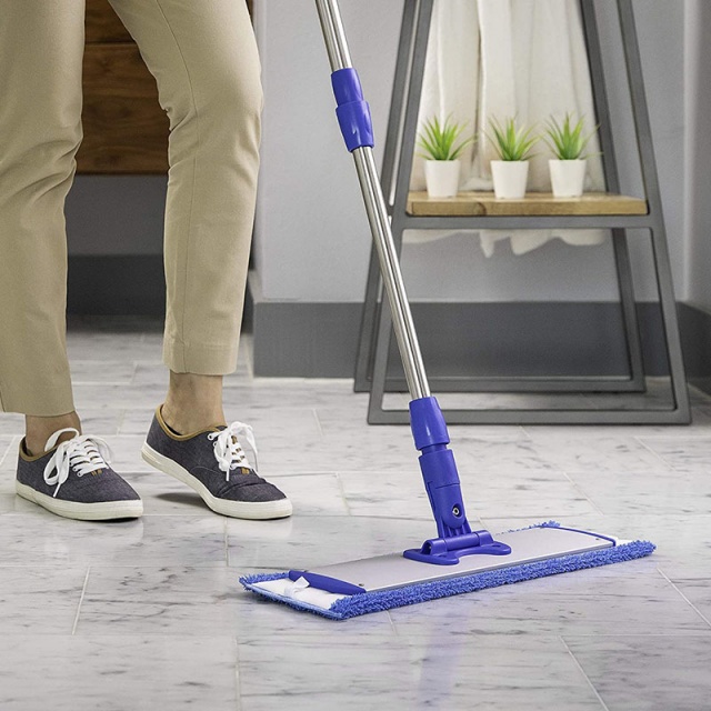Recharge de vadrouille &agrave; poussi&egrave;re en microfibre commerciale - JUHAO