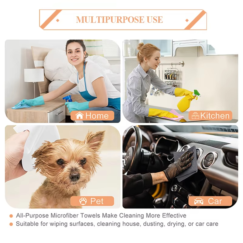 Mutfak i&ccedil;in Yeniden Kullanılabilir ve Yıkanabilir Mikrofiber Bezlev Rulosu