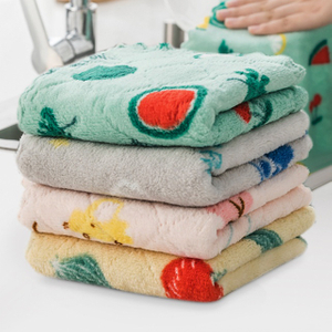 Auf beiden Seiten gedruckte Microfaserkorallen -Fleece -Schale
