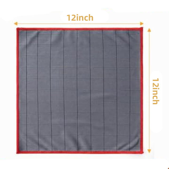 Pa&ntilde;o de limpieza de espejos de microfibra de 12'x 12'