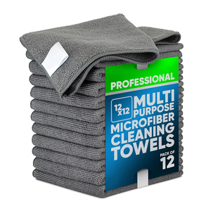 Serviettes en microfibre tout usage 12&nbsp;x&nbsp;12&nbsp;po