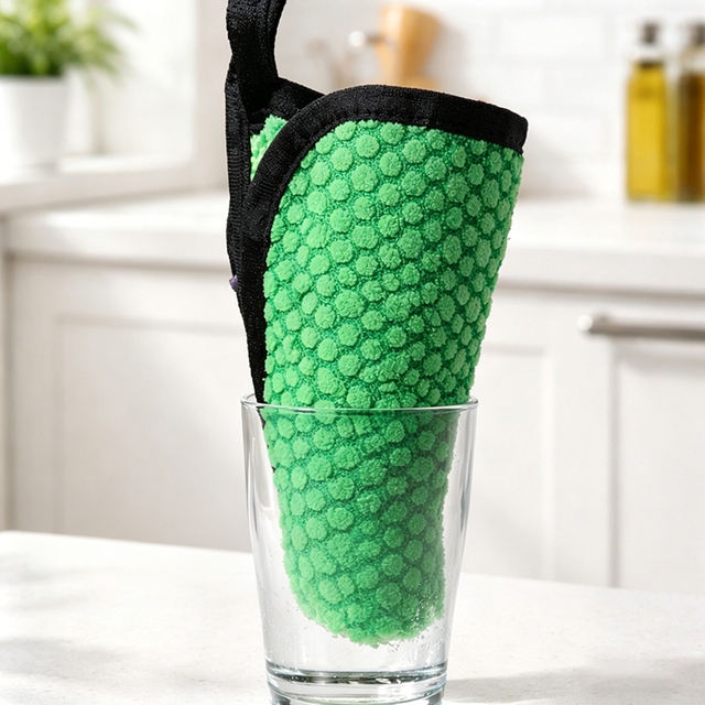 Asciugamani da cucina riutilizzabili in microfibra 2 in 1