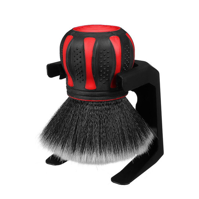 Cepillo de pelo de cabra negro para detalles de coches